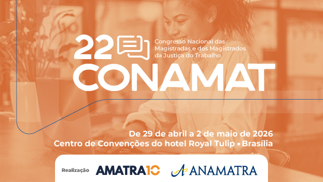 Inscrições abertas para o 22ª Conamat: garanta o primeiro lote até 9 de fevereiro								