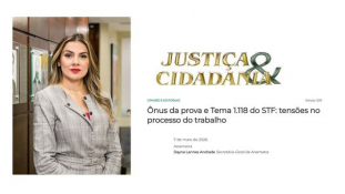Artigo de diretora da Anamatra aborda ônus da prova no processo do trabalho após decisão do STF							