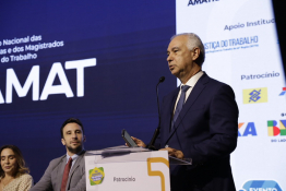 Conamat reafirma compromissos da Justiça do Trabalho com democracia, defende ministro Augusto César Leite de Carvalho							